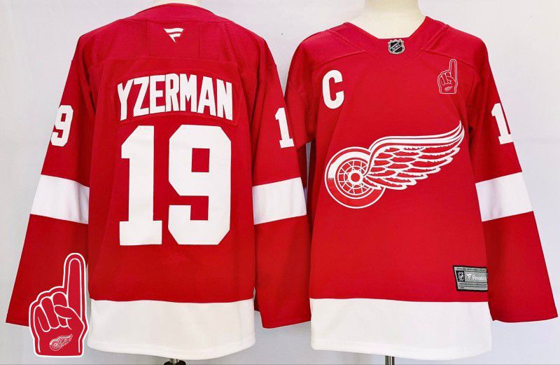 Men Detroit Red Wings #19 Yzerman Red Fanatics 2025 NHL Jersey style 5->detroit red wings->NHL Jersey